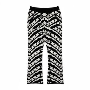Yesand Certified Organic Cotton Cozy Black White Pull On Pants NEW Size M XL